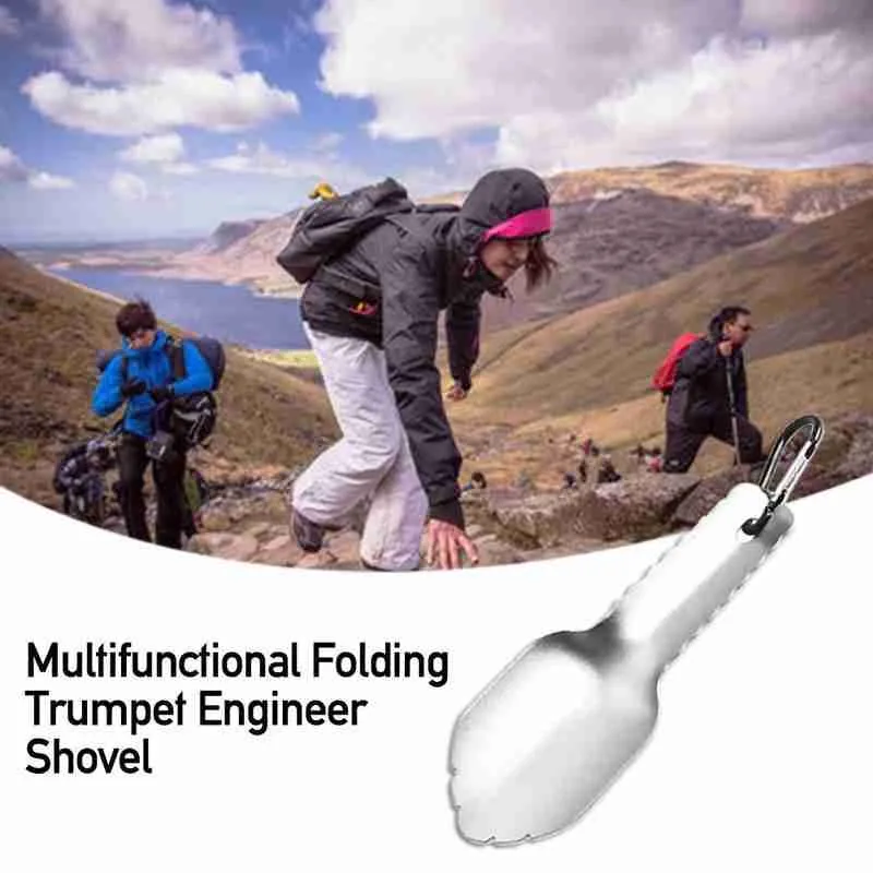 Ultralight Shovel Garden Tools Steel Garden Shovel Outdoor Mini Backpacking Potty Trowel Camping Farming Camping Shovel