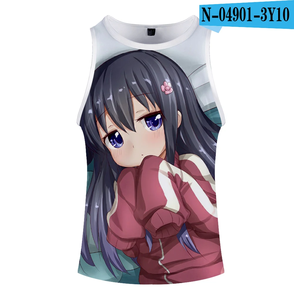 Wataten-An Angel прилетела ко мне 3D o-образным вырезом летняя майка без рукавов с широкими плечами Мужская женская повседневная одежда для пары - Цвет: Армейский зеленый