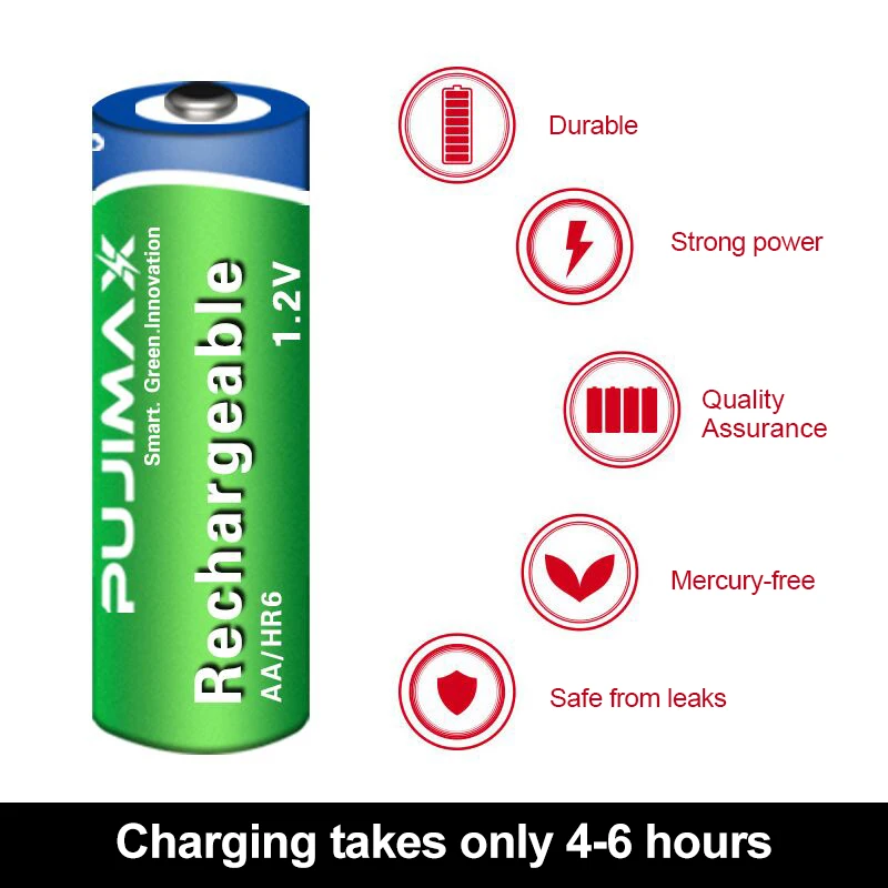 Батарея AAA PHOMAX 1100 мАч 1 2 в 4 шт./лот перезаряжаемая батарея калькулятор электронная