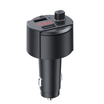 

Multi-Function Bluetooth Player Bluetooth Hands-Free Dual Port Car Charger FM Transmitter Car ABS Wireless Bluetooth