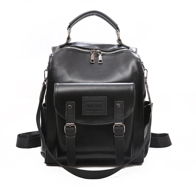 Buy 19V69 ITALIA by Alessandro Versace Smooth Texture Faux Leather Backpack  for Women with Detachable Strap - Navy , Laptop Backpack , Backpack Purse , Shoulder  Bag at ShopLC.