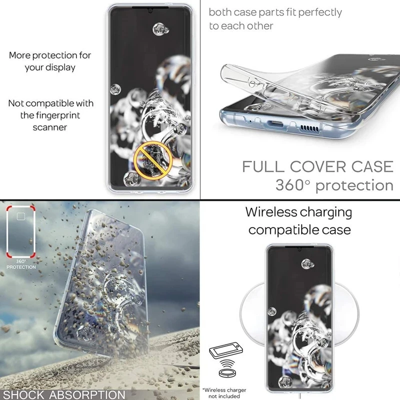 Custodia 360° Trasparente Per Xiaomi Redmi 9A – 2 Pezzi, Retro In Policarbonato E Paraurti In TPU, Protezione Completa Da Urti E Graffi - 4