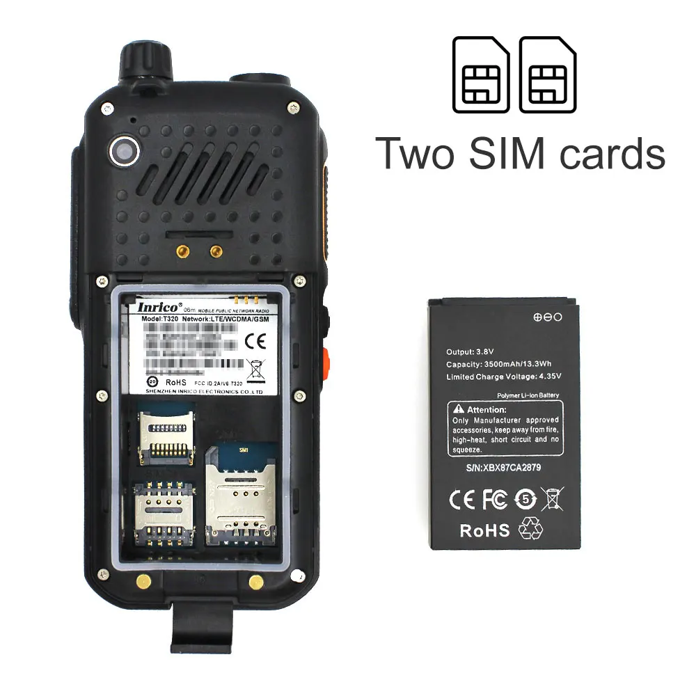 Inrico T320 SIM Card Walkie Talkie Smart Phone for Zello Android Network  POC Radio 4G LTE Transceiver AliExpress
