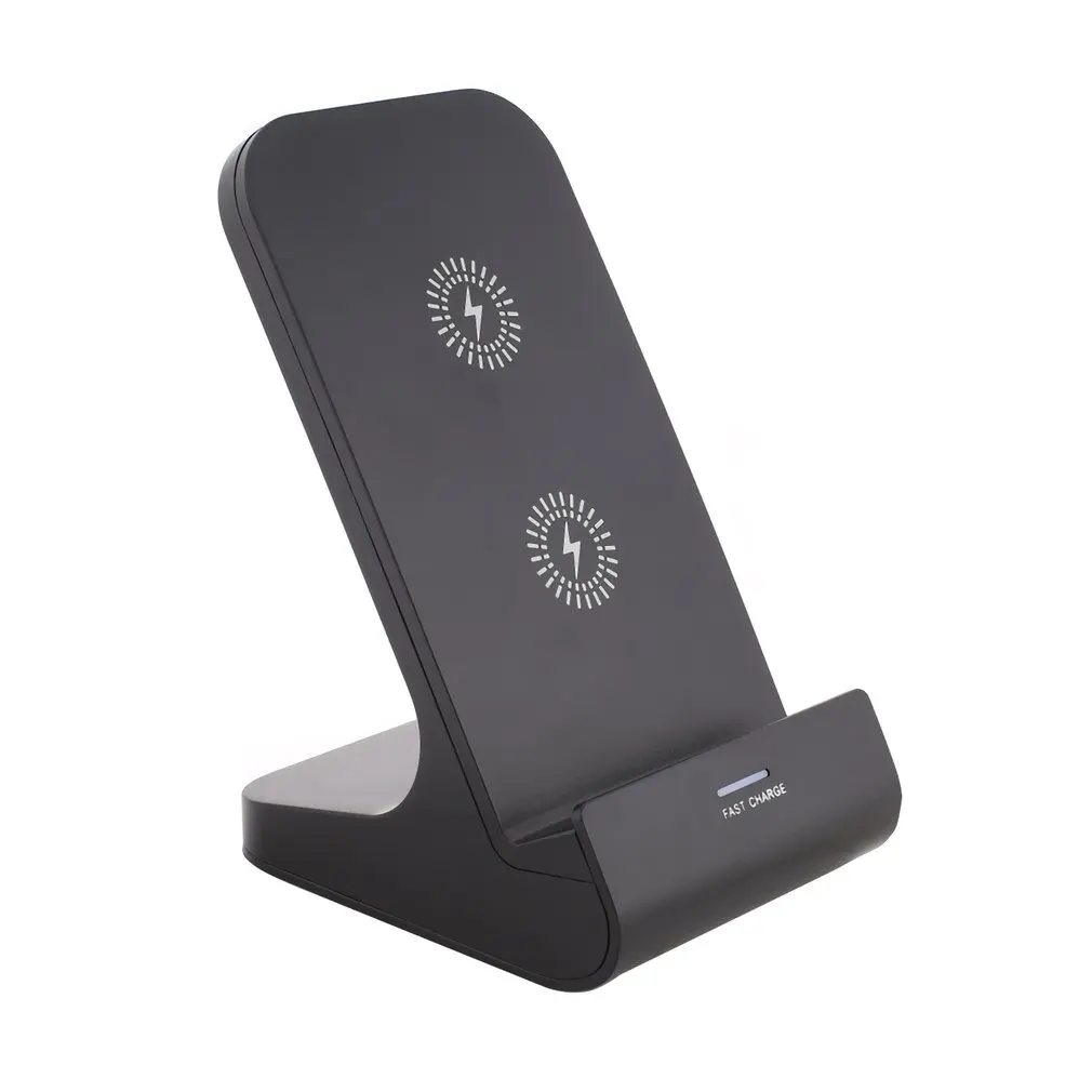 Двойное быстрое зарядное устройство USB Qi сертифицированная Подставка для зарядки с двойным USB совместима с iPhone 10W для Galaxy Note 9