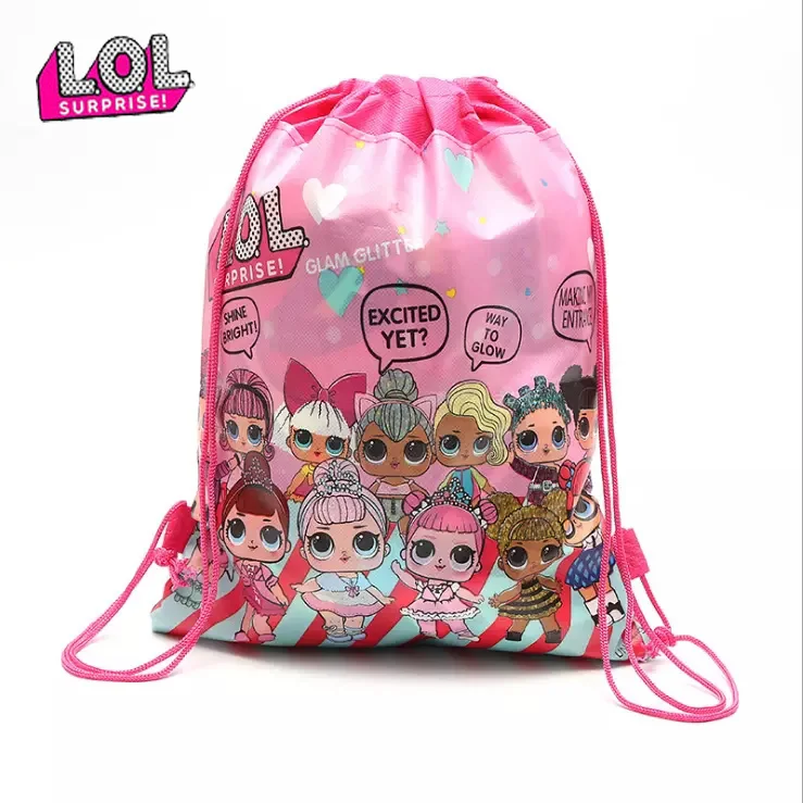 

Original Bundle Pocket Storage Bag Non-woven Fabric Shopping Bag LOL Surprise Dolls Toys For Children 34*27cm