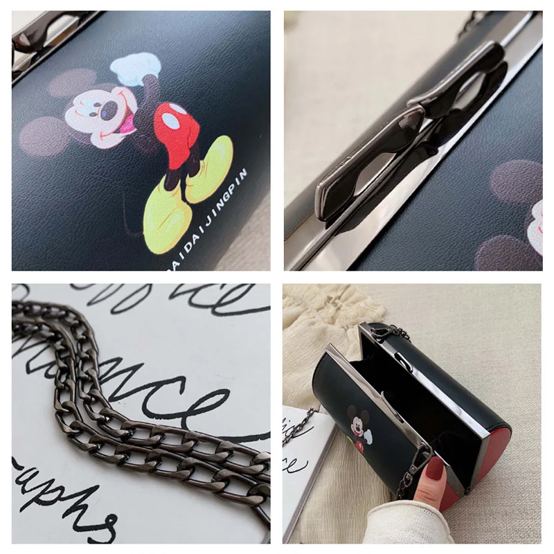 Disney Микки Маус сумка-мессенджер мультфильм женские сумки на плечо через плечо Мода Досуг Девушки Путешествия сумка прекрасный плюш