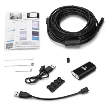 

HD 720P WIFI Endoscope Camera Semi Rigid Tube Soft Wire 10M Waterproof Borescope Inspection Camera IOS USB Endoscope