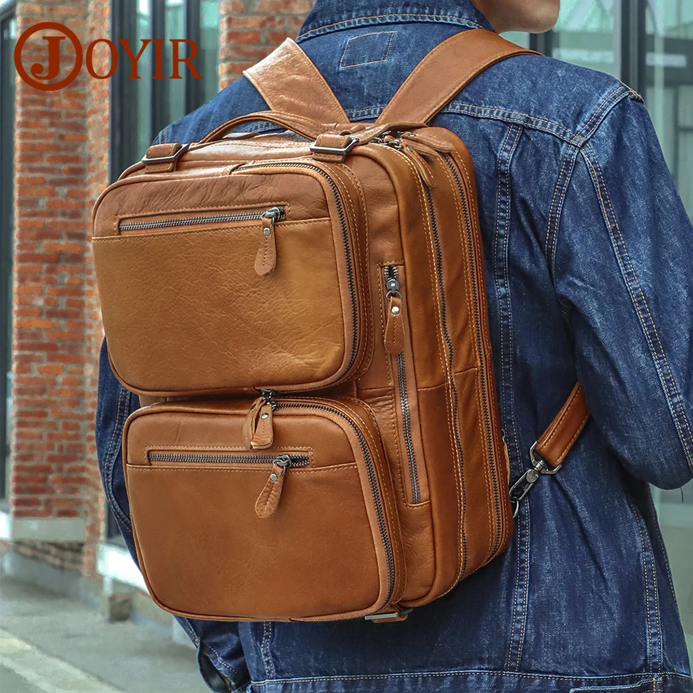 the leather duffle backpack