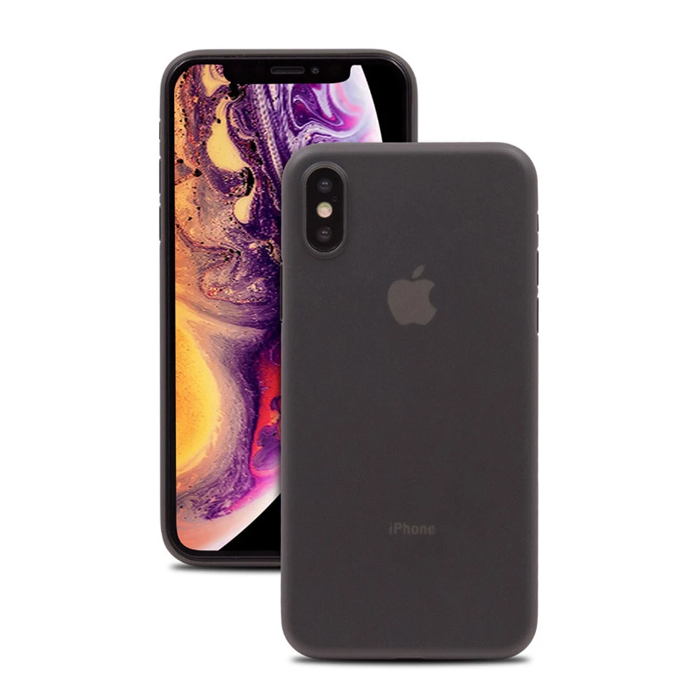 Ультратонкий чехол из полипропилена для iPhone XS MAX XR X Матовый прозрачный защитный
