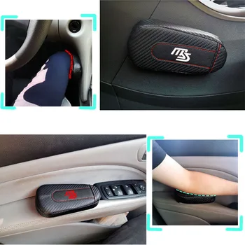 

Car Styling for Mazda Cx3 Axela Cx5 Cx7 Demio Mx5 Ms 1pc Carbon Fiber Leather Leg Cushion Knee Pad Armrest Pad Car Accessories