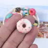 Taoup 10pcs Creamy Resin Donut Decor Supplies Donut Party Favors Birthday Party Supplies Baby Shower Decor DIY Crafts for Phone ► Photo 2/6