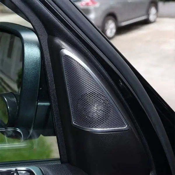 Автомобильный-Стайлинг для Land Rover Discovery 4 LR4 2009- ABS автомобильный a-столб динамик Накладка аксессуары 2 шт
