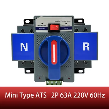 

For Russian 2P 63A 230V MCB Dual Power Automatic transfer switch ATS Rated voltage 220V /380V Rated frequency 50/60Hz