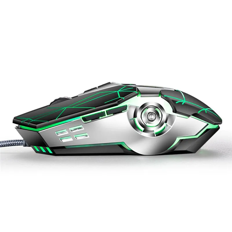 USB Wired Game Mouse Rechargeable 4000DPI LED Lights Gaming Work Mice For PC Laptop|Мыши| |