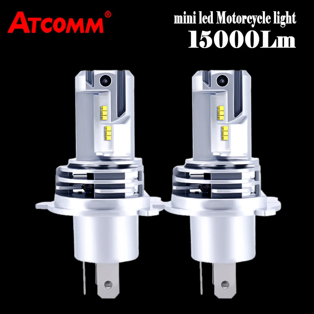 Светодиодный головной фонарь для мотоцикла ATcomm H4 HS1 светодиодный H1 H7 9005 HB4 H11
