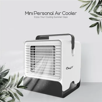 

Portable Electric Anion Air Conditioner Fan USB Mini Personal Water Cooling Fan Bladeless Table Air Cooler Moistener Office Home