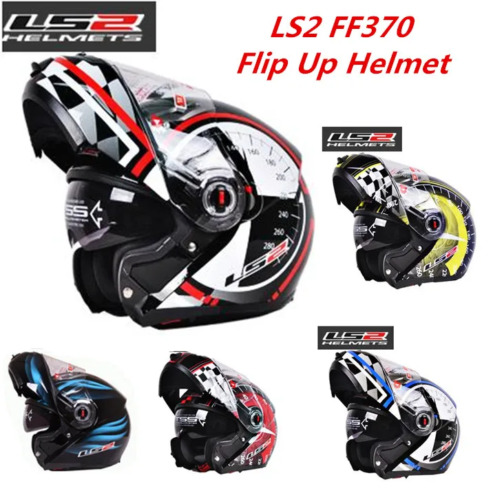 

Hot Sale LS2 FF370 men flip up motorcycle helmet with inner sunny shield modular moto cruise automotive accessories helmets