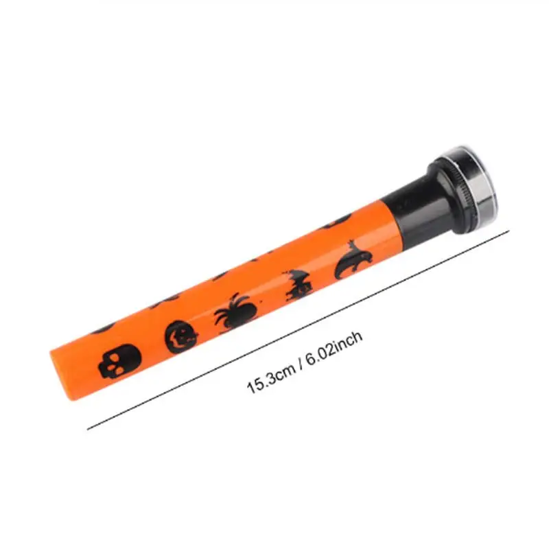 1 pc Halloween props projector flashlight party DIY decoration five types lens pumpkin/spider/bat/ghost and skeleton kids toys