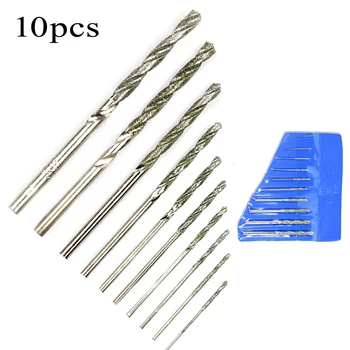 

Adapter Drill Bits High speed steel Slotting Tool Parts 10pcs Set 0.8mm-4.0mm