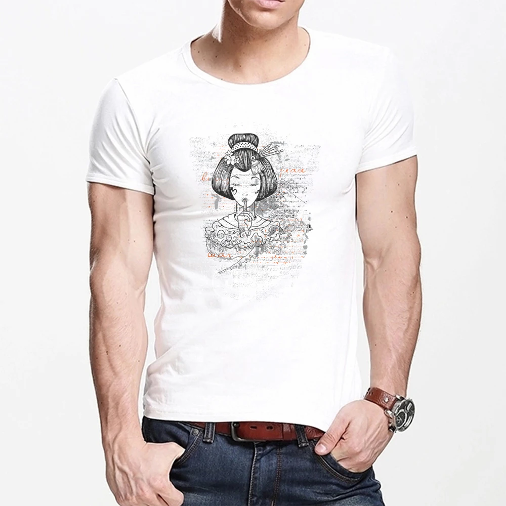 

MOUNTSHARP Summer T Shirt Men Harajuku Japanese Women Funny Print Tee Tops Short Sleeve male T Shirt Casual male Clothes