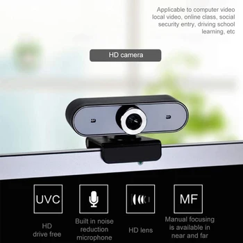 

HD Webcam Camera with Mic Portable 360 Rotating 480p For Computer Laptop HD video clear smooth latest chip technology