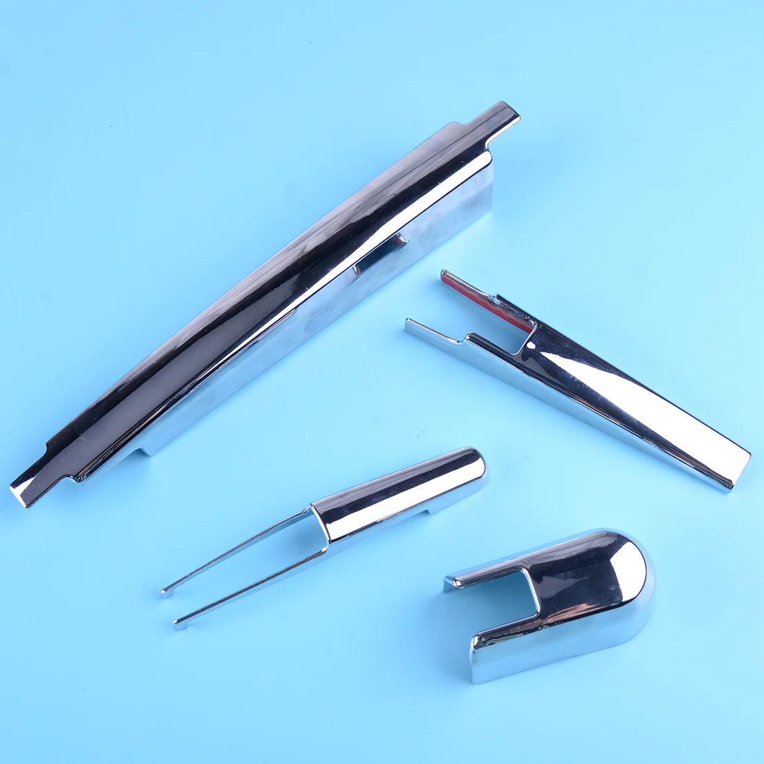 beler ABS Chrome Rear Window Tail Windshield Rain Wiper Brush Blade Cover Trim Fit for Hyundai Tucson