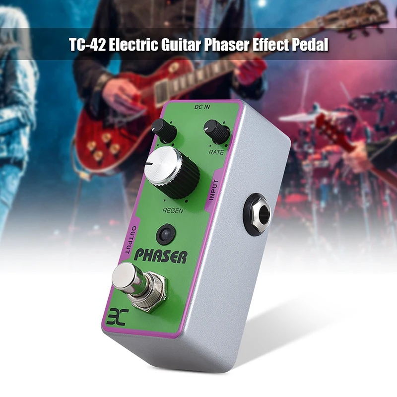 Eno Ex Tc-42 Phaser гитарный эффект педаль фазовой электрогитары полностью металлический корпус для гитары Запчасти и аксессуары