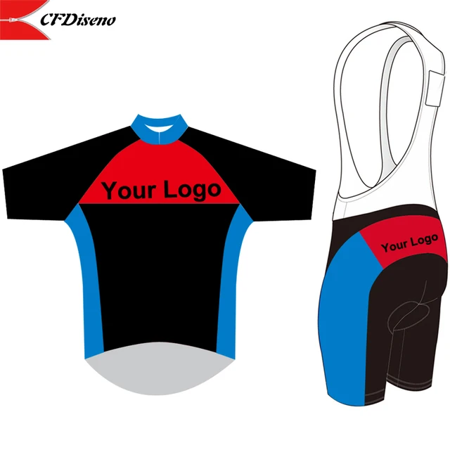 US $44.00 CFDiseno - Customize Cycling Sets Bike uniform Summer Cycling Jersey Set Road Bicycle Jerseys MTB B