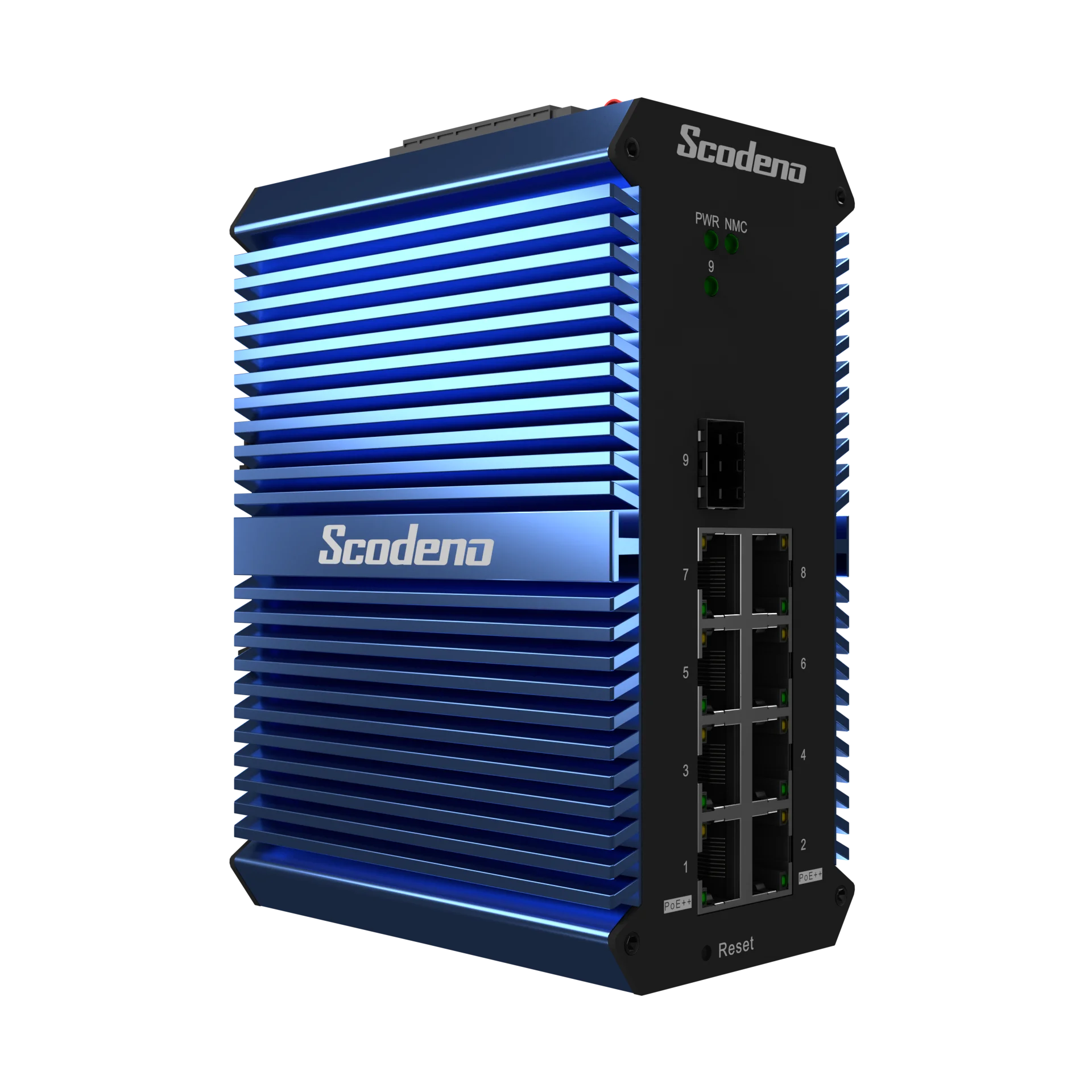 Scodeno 8-портовый промышленный гигабитный PoE ++ управляемый сетевой коммутатор на