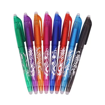 

160 pcs Color Ink Bullet Tip 0.5MM Erasable Ballpoint Pen Highlighter Color Erasable Pen Cheaper 8 Colors Available