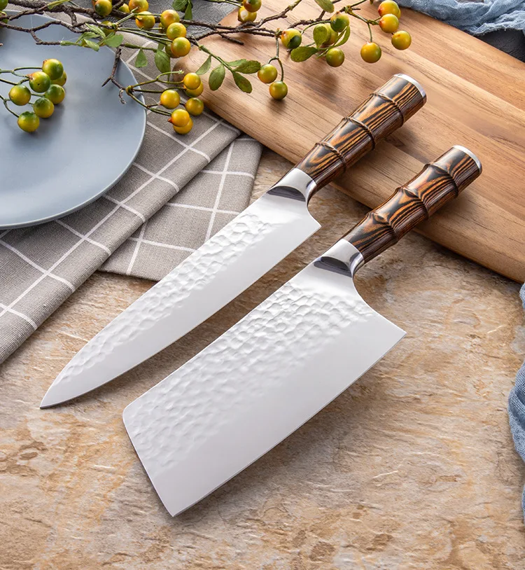Кухонный нож 8 дюймов профессиональные японские ножи шеф-повара 5CR15 440C высокоуглеродистой нержавеющей стали нож для резки мяса нож сантоку