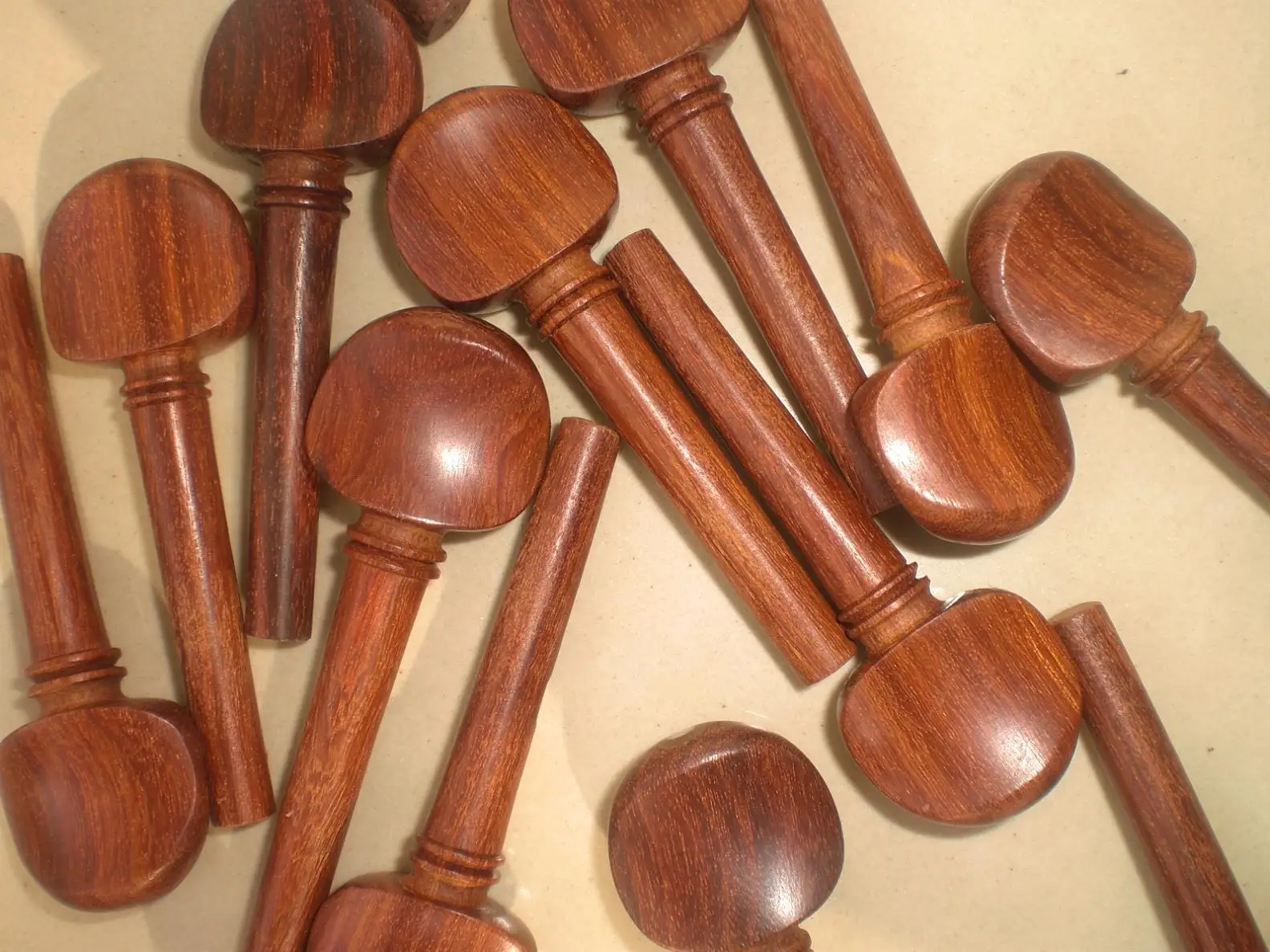 Peças de Pau-rosa Ébano dos Pinos de Viola dos Pces com 1 Pino da Extremidade do pc para 15 a 16 4 ou - Image 3
