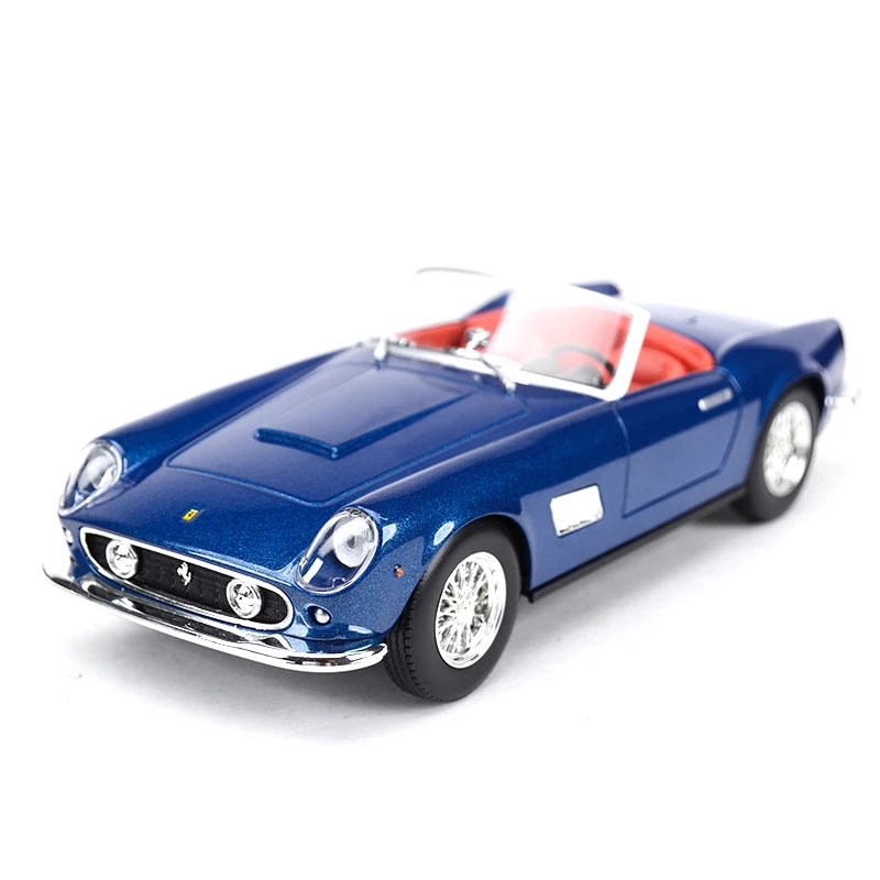 250 GT California Bburago 1:24 488 PIsta F40 250GTO F12 tdf 599GTO 458 Spider Sports Car статическая литая модель сплава Модель автомобиля - Цвет: 250 GT California