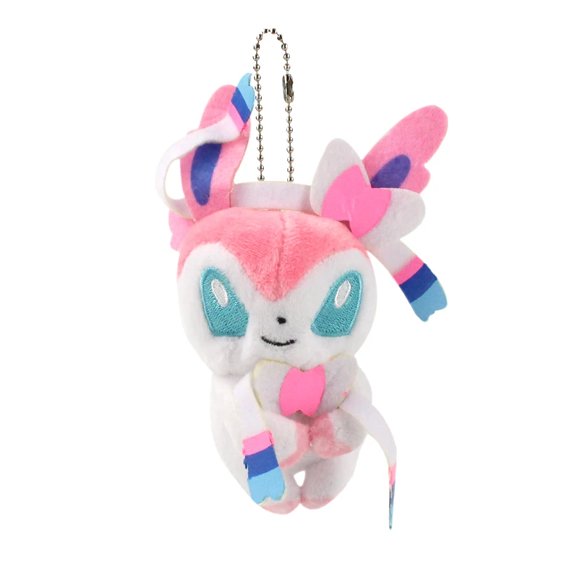 9-13 см 9 шт./компл. аниме Sylveon Umbreon Иви-флареон Vaporeon Jolteon Leafeon плисовый Мешок Подвески мини игрушки на цепочке для ключей Кукла рождественские подарки