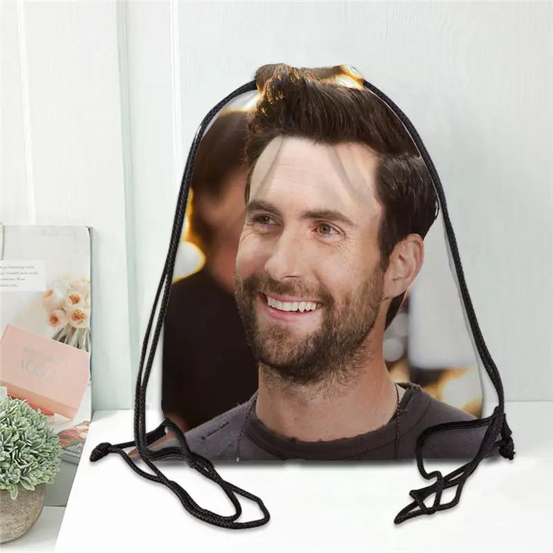 Горячая Распродажа рюкзак с принтом Adam Levine сумка на шнурке атласные мягкие сумки