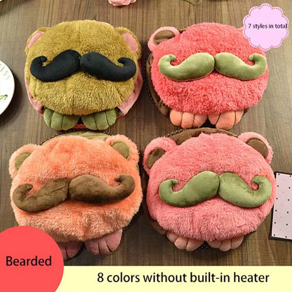 Heated Mouse Pad Winter Warm Mouse Pad Thick Cartoon Plush Hand Warmer Heated Mouse Mat USB Port With Wristguard Computer