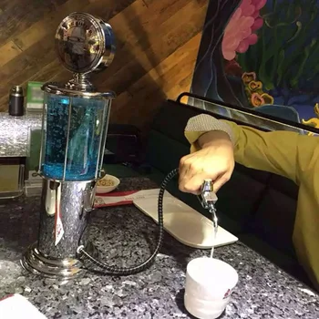 

Double Gun Heads Beverage Dispenser Unique Design Beer Dispenser Gas Station Shape Drink Beer Machine For Wine Beer Whiskey