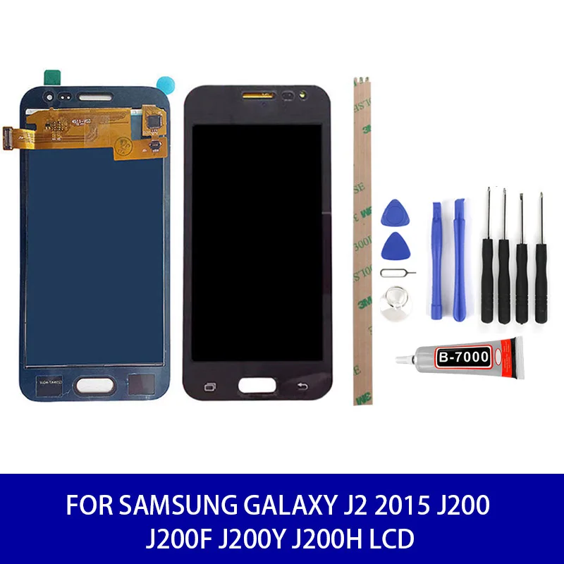 Регулируемая яркость для Samsung Galaxy J2 2015 J200 J200F ЖК дисплей сенсорный экран