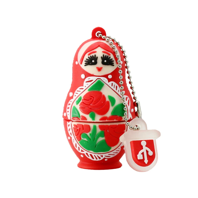 Usb флеш-накопитель Cle Matryoshka для девочек, 128 ГБ, 256 ГБ, 4 ГБ, 8 ГБ, 16 ГБ, 32 ГБ, 64 ГБ, флеш-накопитель usb2.0, флеш-накопитель, милая карта памяти для русской куклы