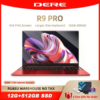 Portátil R9 Pro de 15,6 pulgadas, 12GB de RAM, 256GB SSD, N5095 Intel Celeron, Notebook de negocios, Windows 10, Notebook para juegos, Pc portátil