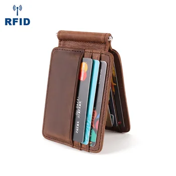 

Wallet Multi-Function Vintage US Dollar Wallet Fashion duo ka wei Leather Card Holder Card Clamp