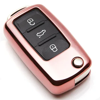 

Soft Tpu Car Key Case Cover For VW Polo Passat B8 B7 B5 B6 CC T5 Touran Tiguan Polo Golf 4 5 6 7 Mk7 Caddy Key Shell Accessories