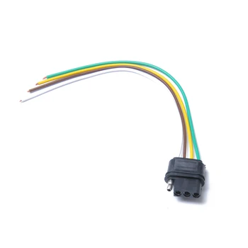 

1pcs 4-Way Flat Trailer Socket Plug Wire Harness for Car Trailer Wiring Connector A30
