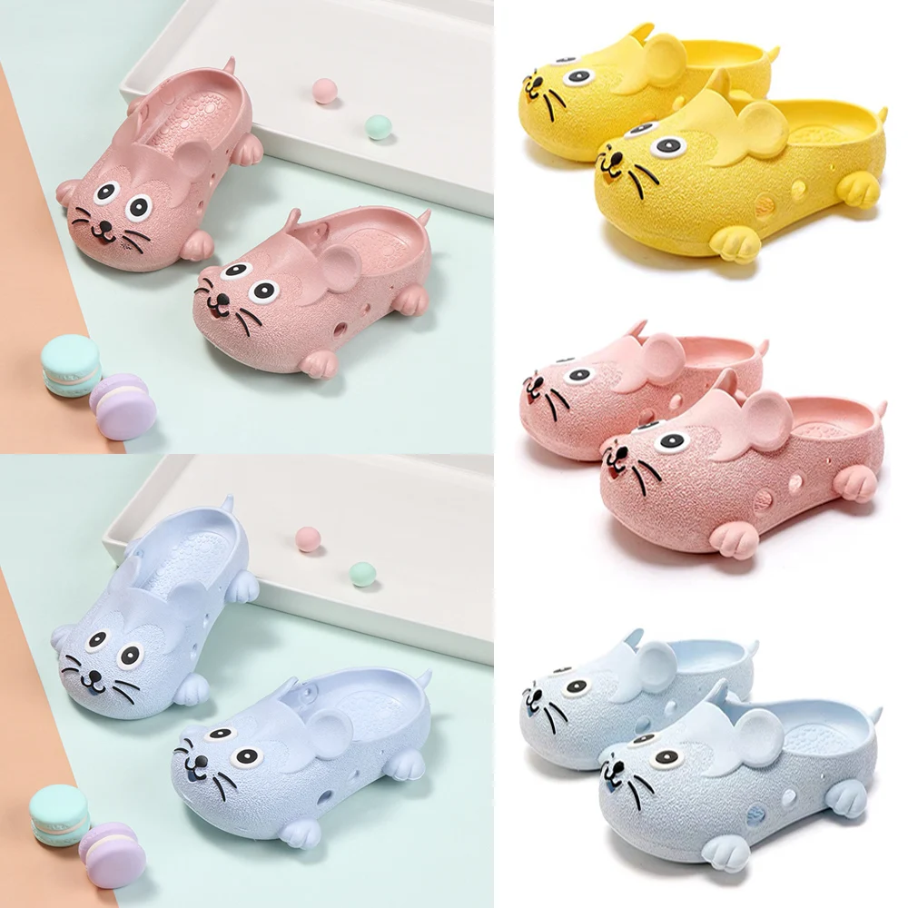 

Cartoon mouse Kids Home Slippers Kawaii Baby Casual Shoes Bathroom Slippers For Toddler Boys Girls Non-slip Kids Home Shoes D30