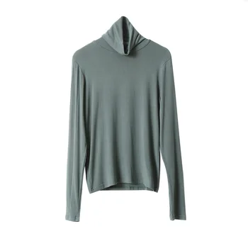 

2020 WOMEN Modal long-sleeved female autumn and winter new explosion models Korean ladies bottoming shirt half