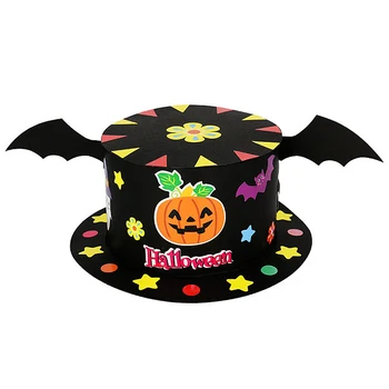 

1PC Diy Hat Kindergarten Children's Handmade Educational Toy Halloween Hat Cartoon Gift Festival Party Decoration Toys Hot Sale