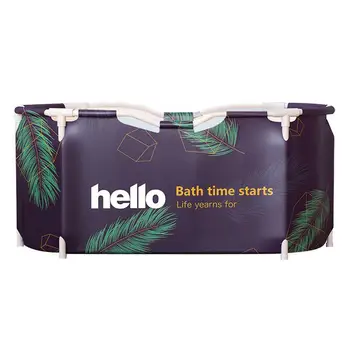 

Folding Bathtub Househol Waterproof PVC Portable Soaking Bathing Tub For Adults Child Bathing Family Sauna Bath Folding Bathtub