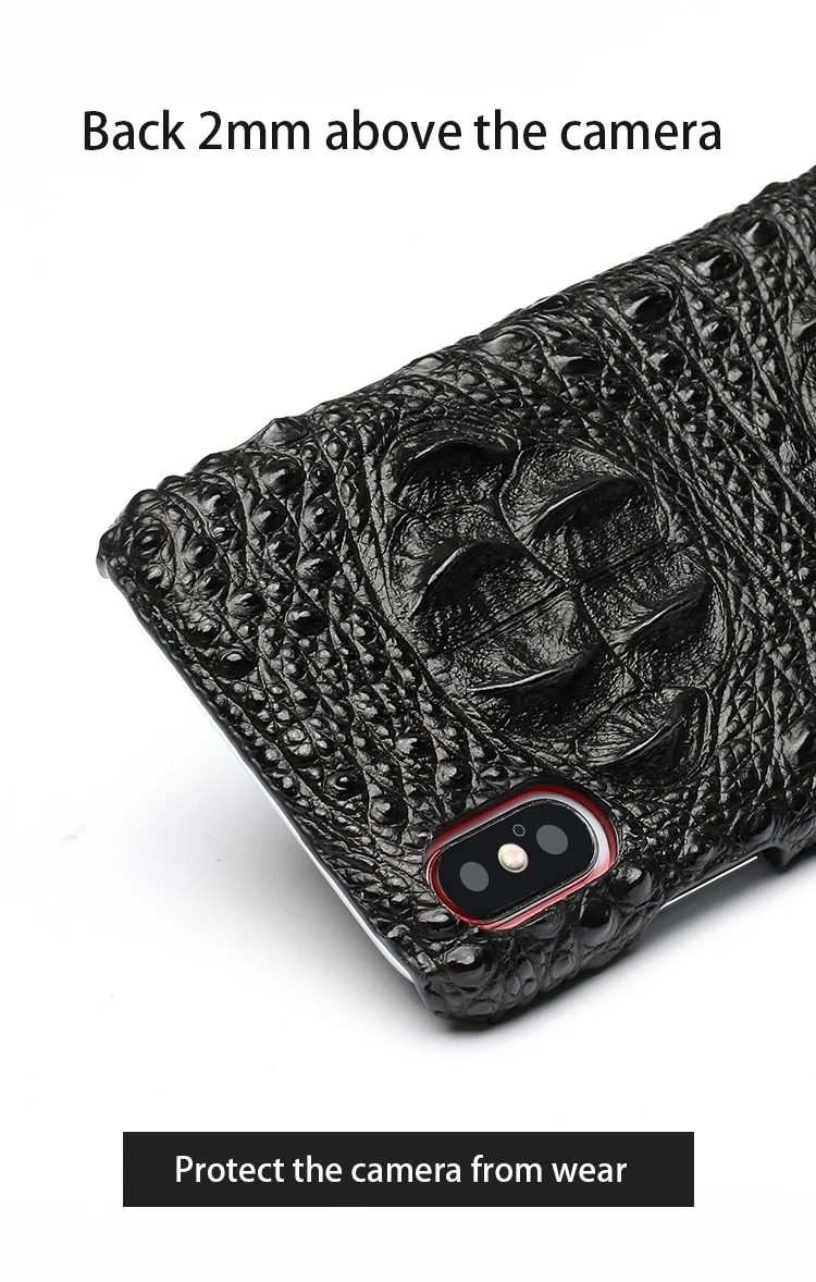 Роскошный чехол для телефона с крокодиловой текстурой для iPhone 6, 6s, 7, 8 Plus, 11 Pro, X, Xs, Max, чехол из настоящей воловьей кожи, задняя крышка для 6 p, 7 p, 8 p, чехол