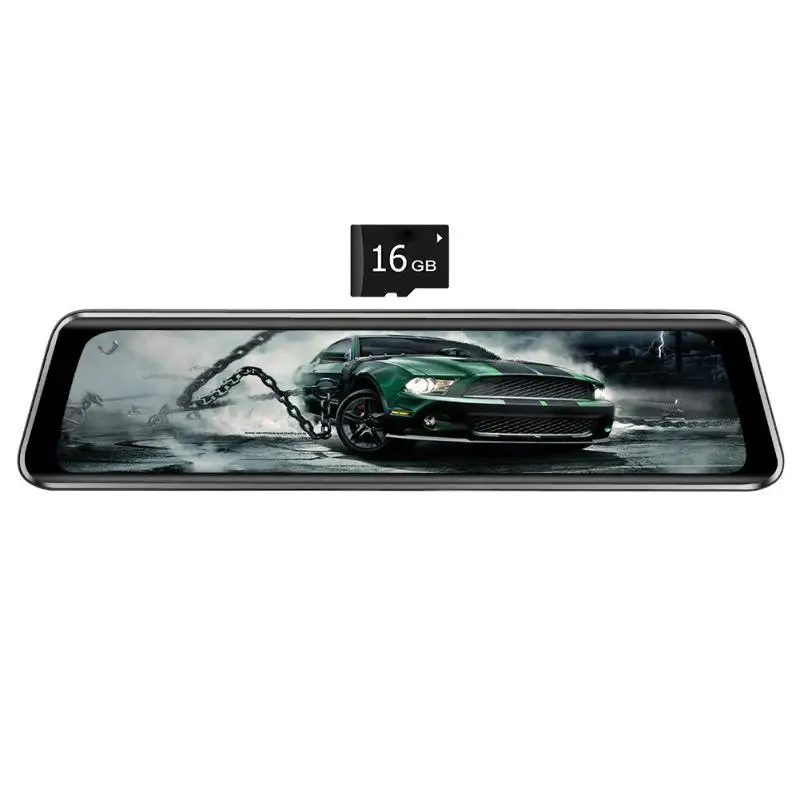 Прочный Автомобильный видеорегистратор износостойкий сплошной цвет Phisung Z66 4G видеокамера на ОС андроид для автомобиля зеркало заднего вида Двойной Объектив WiFi для панели, GPS камера - Название цвета: with 16GB TF