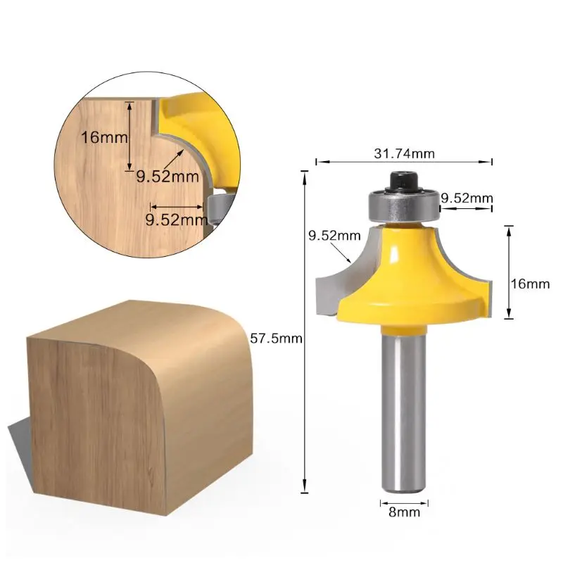8 мм хвостовик круглый над фрезом твердосплавные столярные фрезы Деревообработка